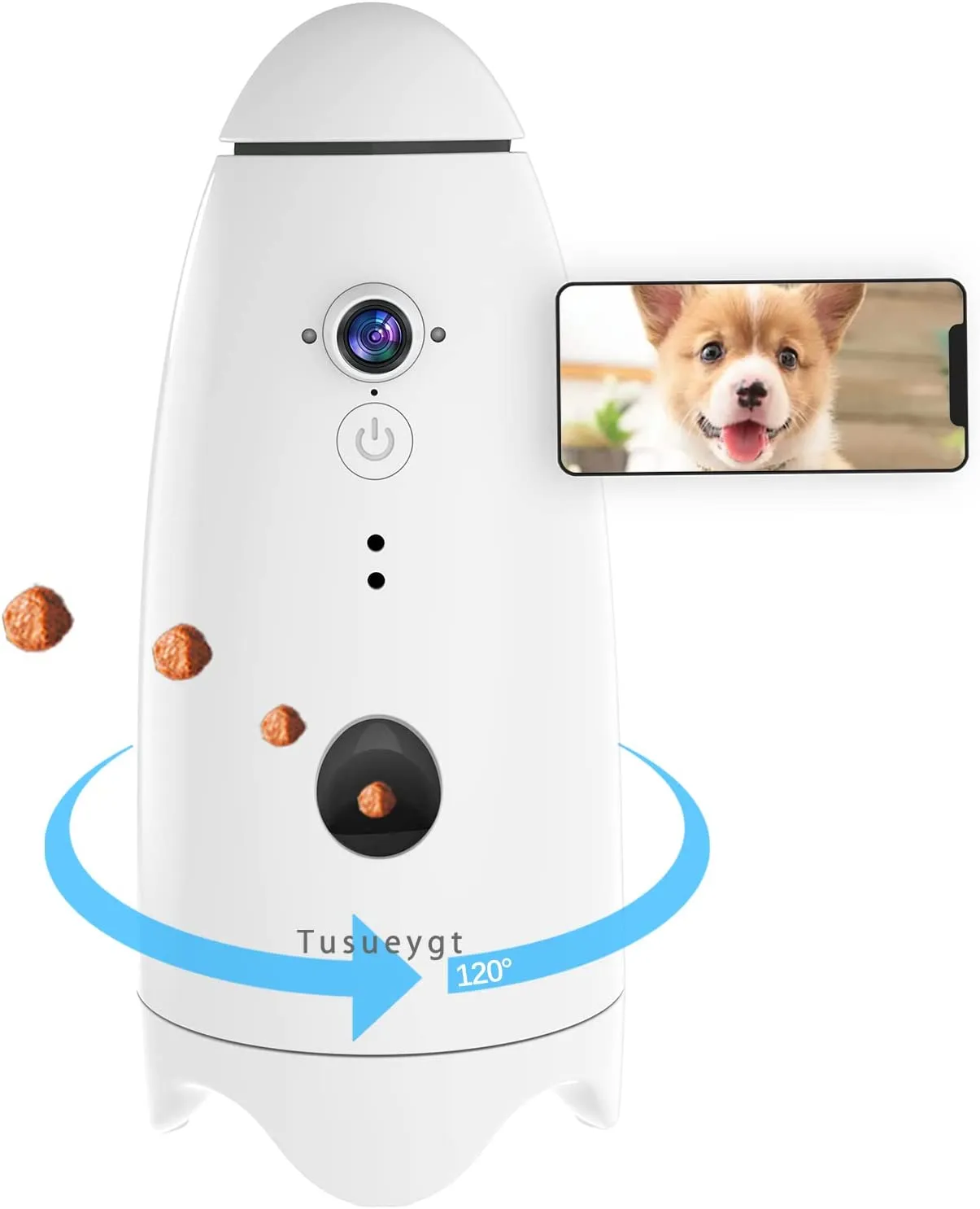 2024 Smart 1080p Treat Tossing Dog Camera With 180° From