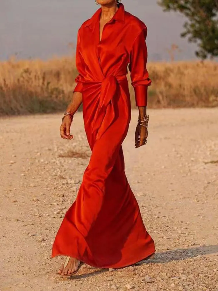 strapless open back dress 1970s Rhinestone Keyhole Red Maxi Dress main image 0