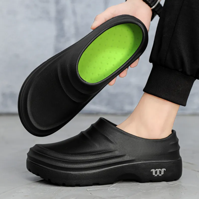 STRONGSHEN Mens Non Slip Chef Diabetic Shoes Waterproof Oil Proof And High Quality Work Diabetic Shoes For Master Hotel Restaurant Sanda From Dh5059121 13.79 DHgate.Com