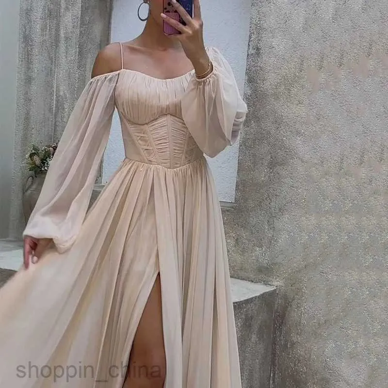 chinese dress ladies Bubble Sleeve Modest Dress by Brigitte Brianna
