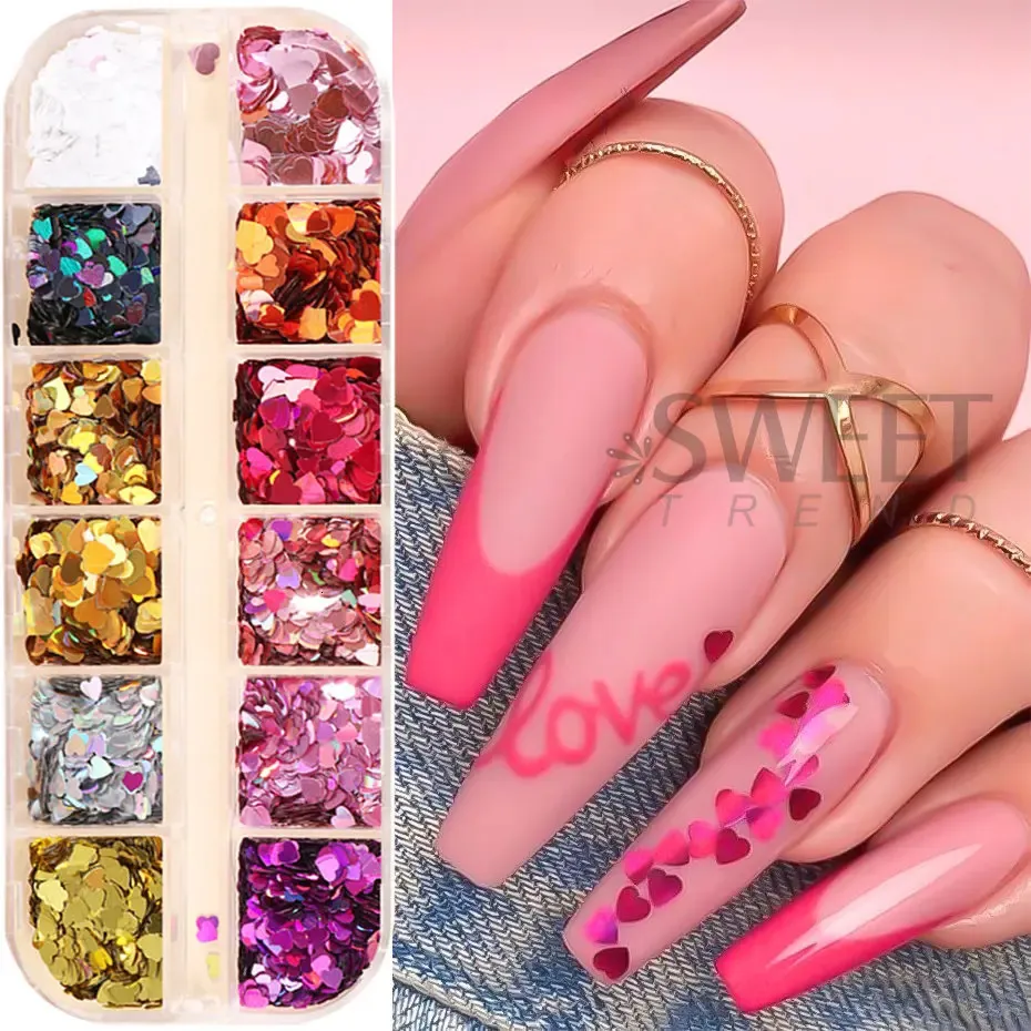 Nail..Heart４♡ Matte Black Heart xwz147 – LeStar Co.