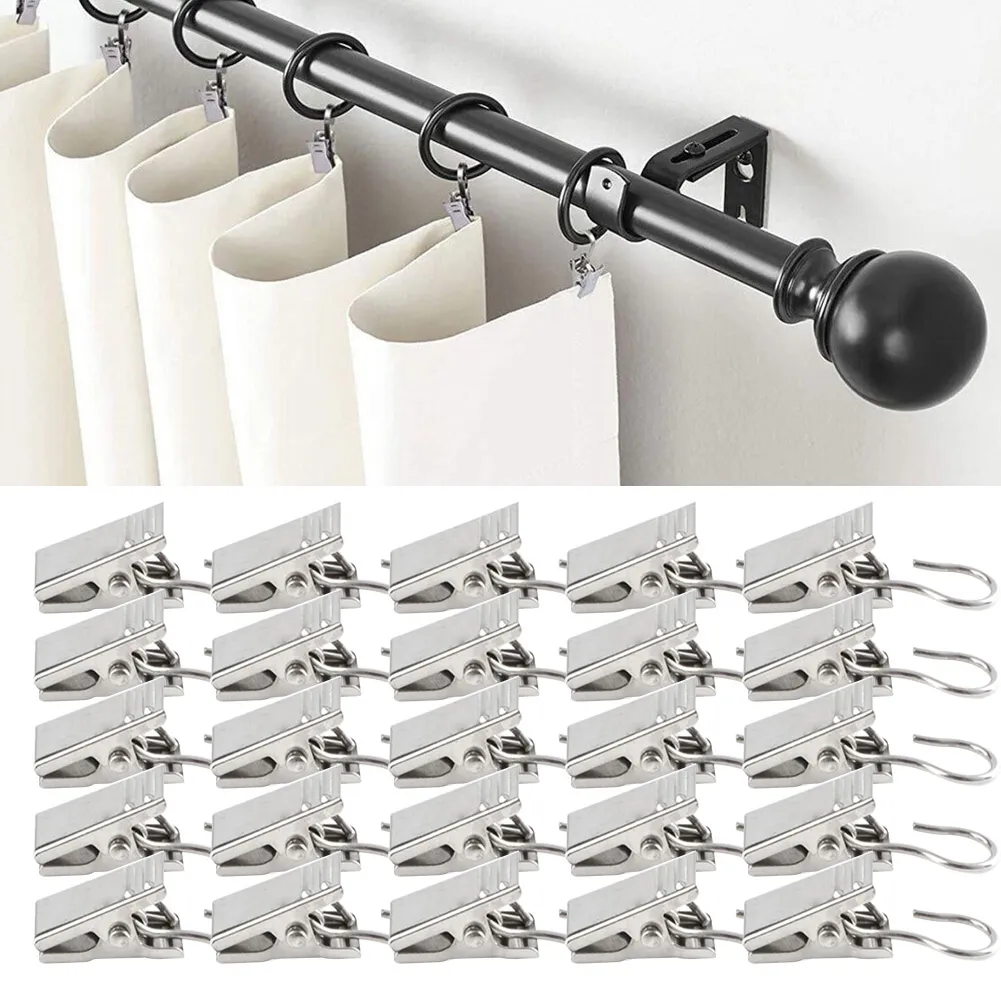 Hook Curtain Clips With Drapery Hooks 20/50/... From Ddmyearth, $20.08 ...