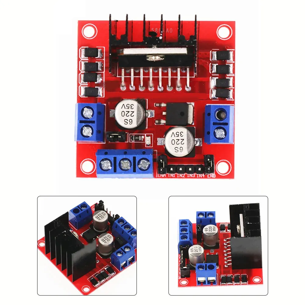 One Motor Driver Module High-Performance Dual H Bridge l298n motor driver...
