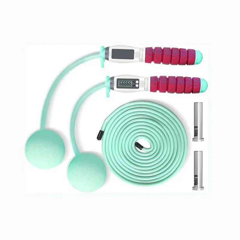 Jumpless Ropes Cordless Jump Rope with Replaceable Weighted Handles, Fitness Training ...