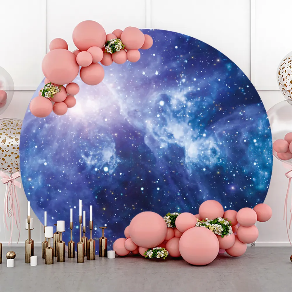 Outer Space Party Backdrop, Vinyl Round Galaxy... From Ddmyday, $49.87 ...