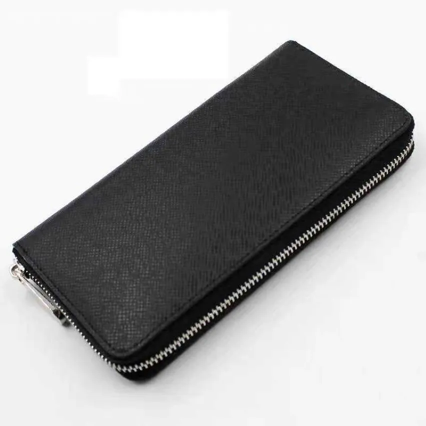 Mens Classic PU Non Custodial Wallet Wholesale Long Purse With Zipper ...
