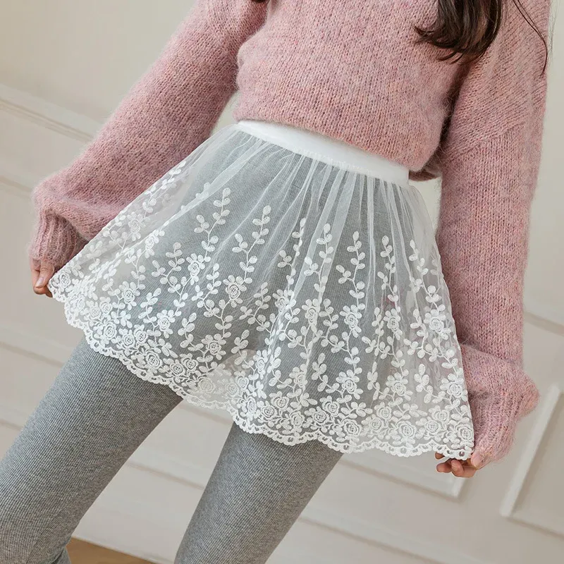 Lace Hem Skirt Extender: Spring/Autumn Layering, Floral Embroidery Shop  Now!