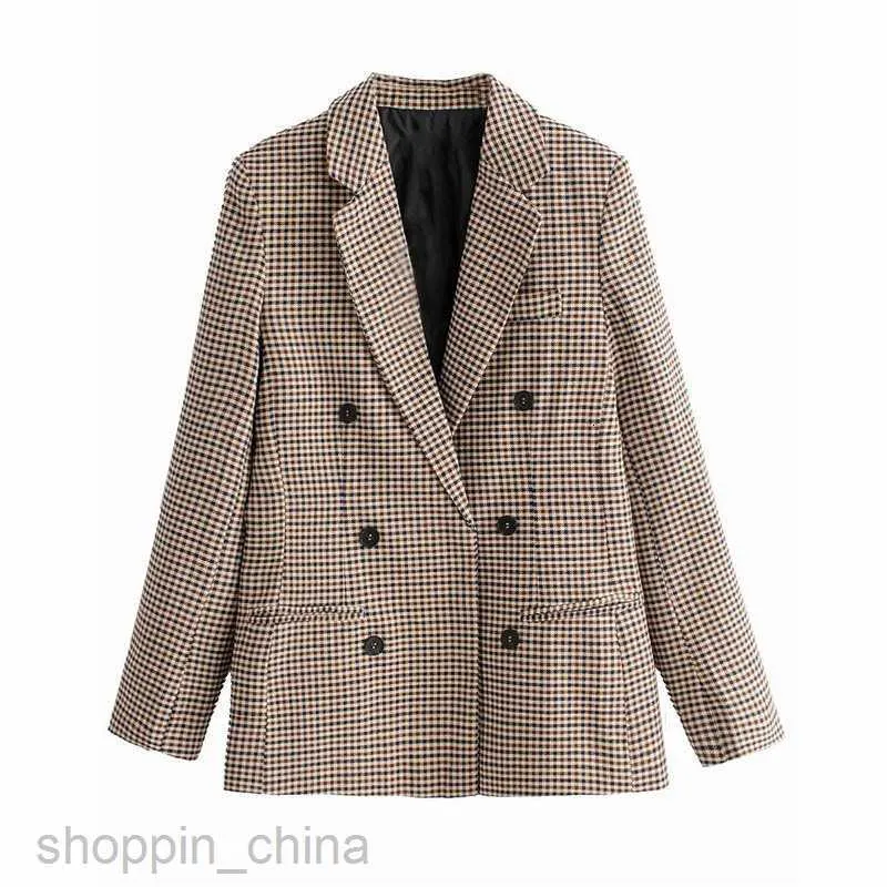 tain double push×playboy CHECK COAT Oversized Trench Coat