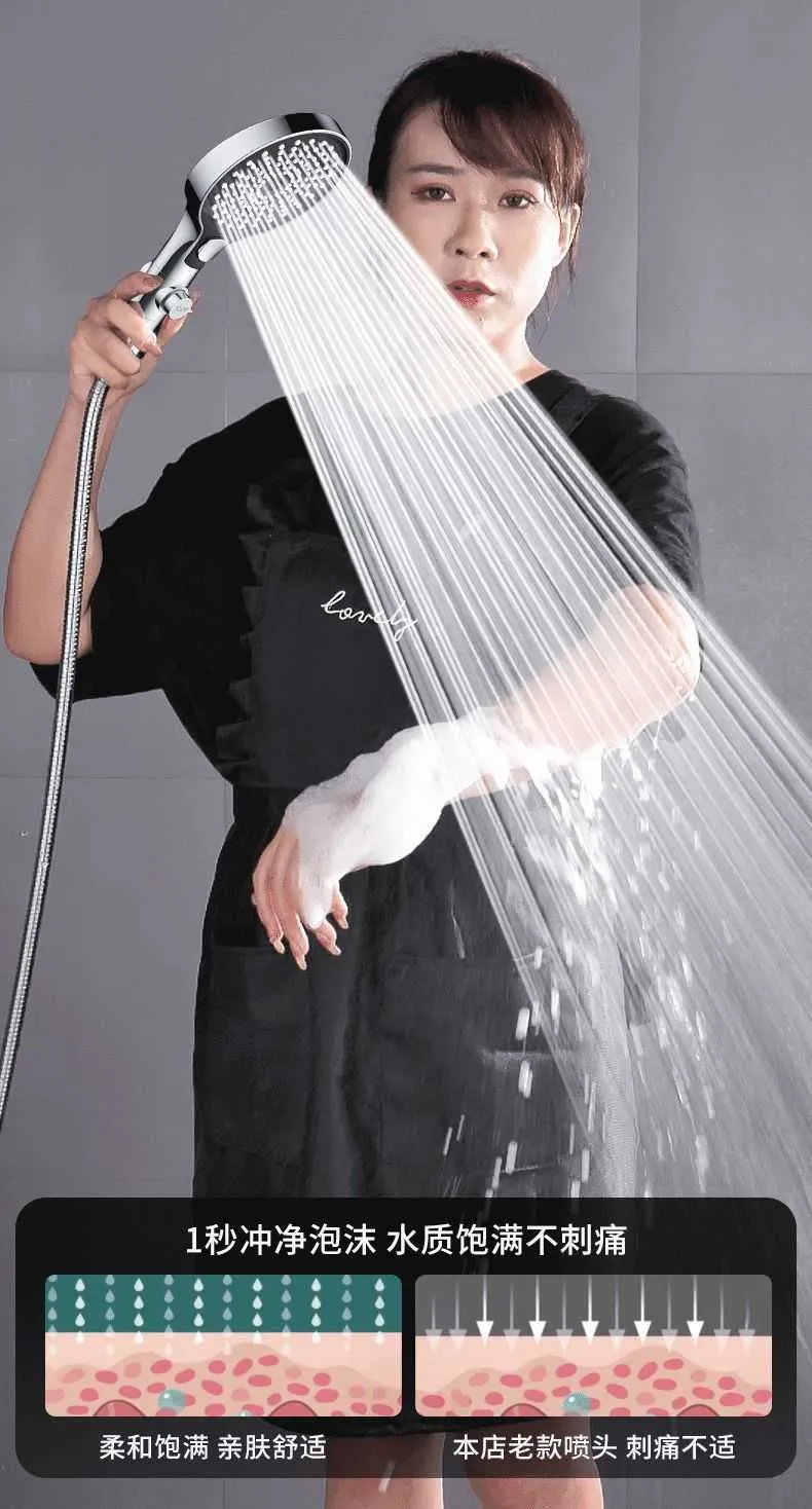 High Pressure Rainfall Shower Head with Filters - 13CM Large Panel ...