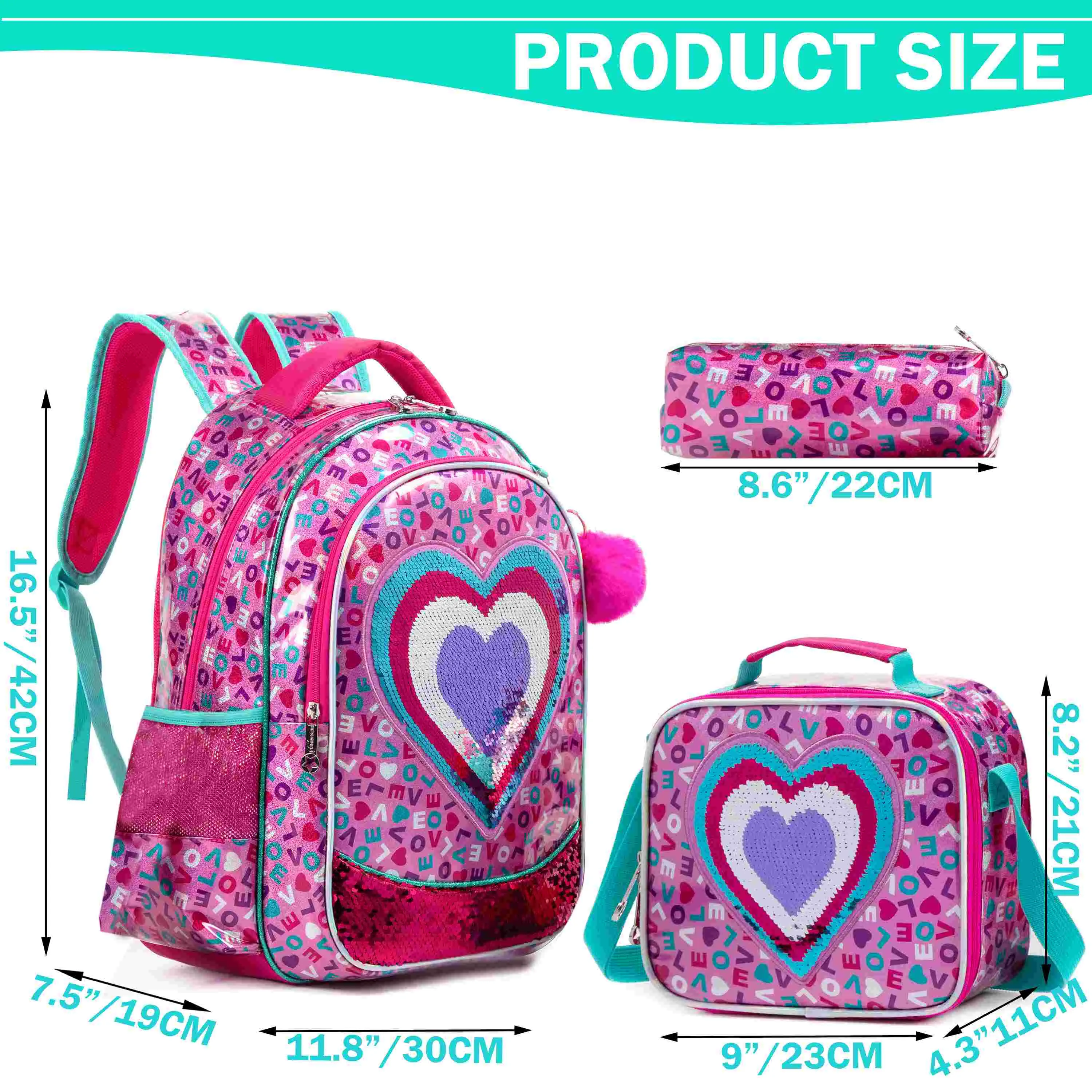 Meetbelify Girls Backpack With Lunch Box For... From Ddmyday, $140.24 ...