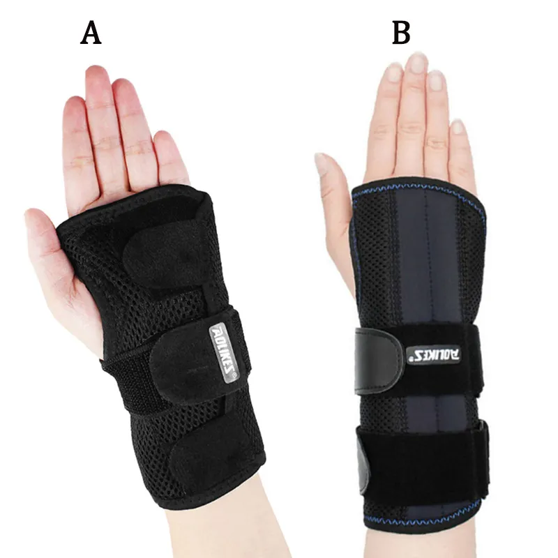 Unisex Sports Wristband Carpal Tunnel Brace Wrist Support Tendonitis Pain Relief