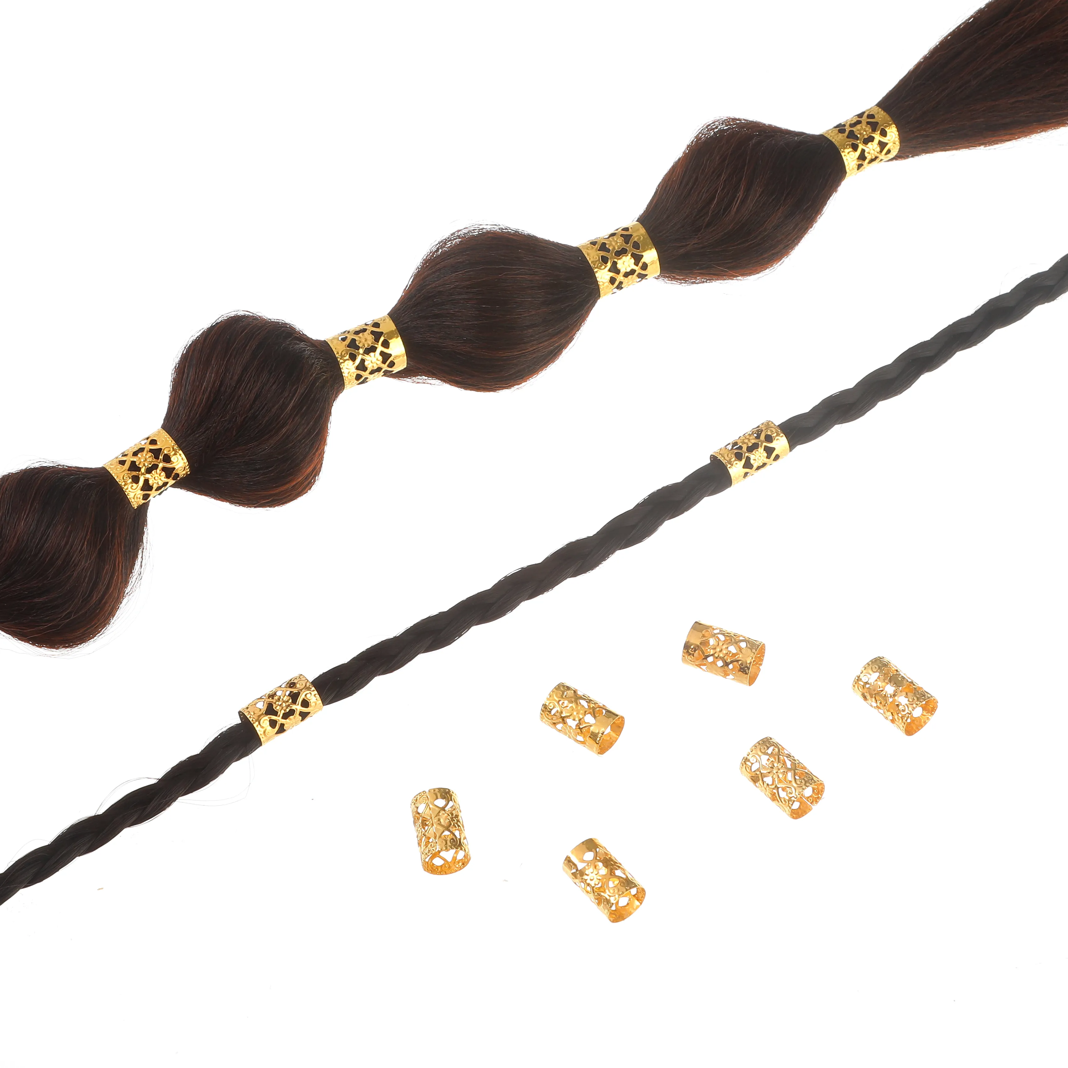 Large Dark Brown/Black and Gold CC Hair Clip New Stylish Gold Hair Clip Set for Effortless Elegance | Lady  main image 3
