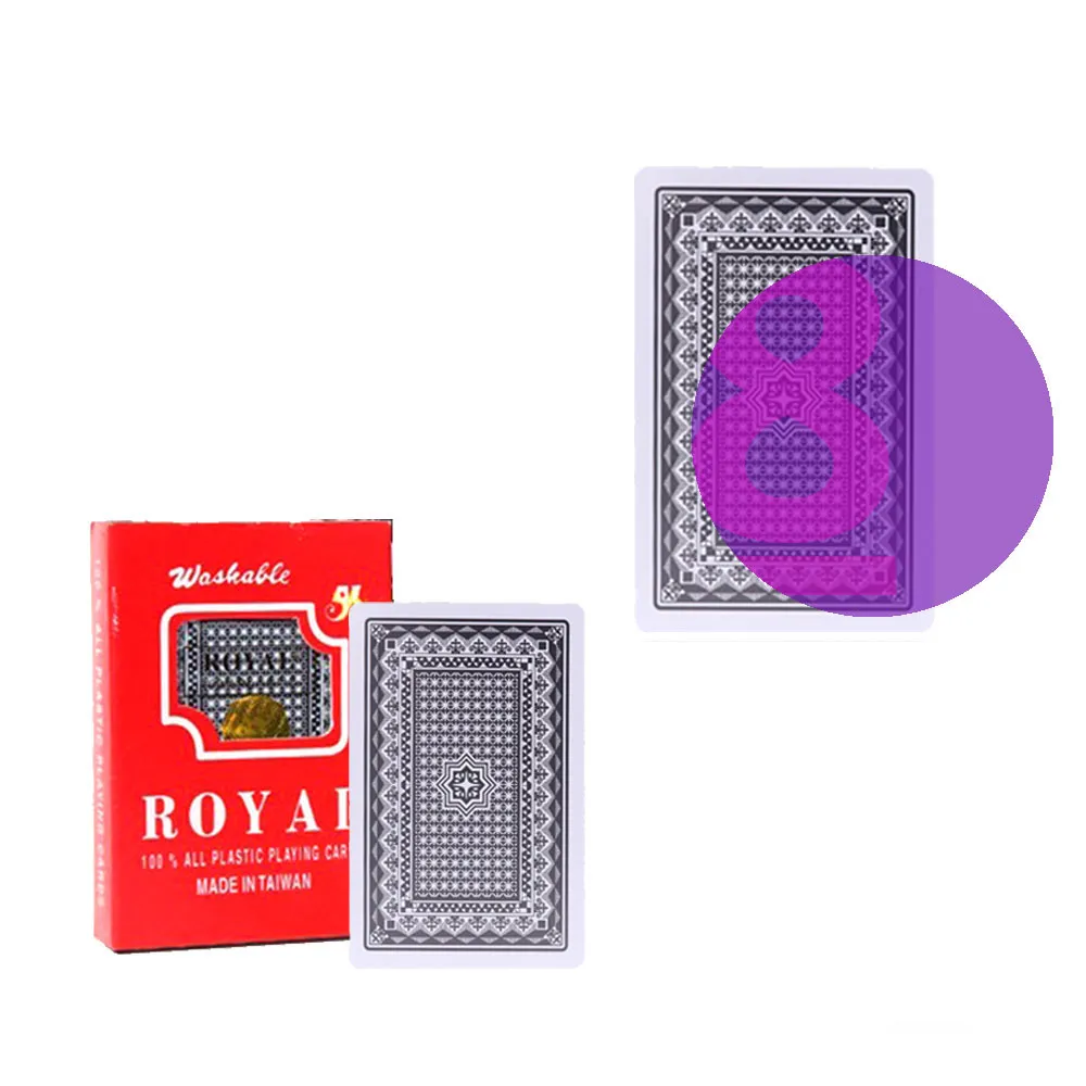 Royal Plastic Invisible Ink UV Lense-Enhanced Anti-Cheat Magic
