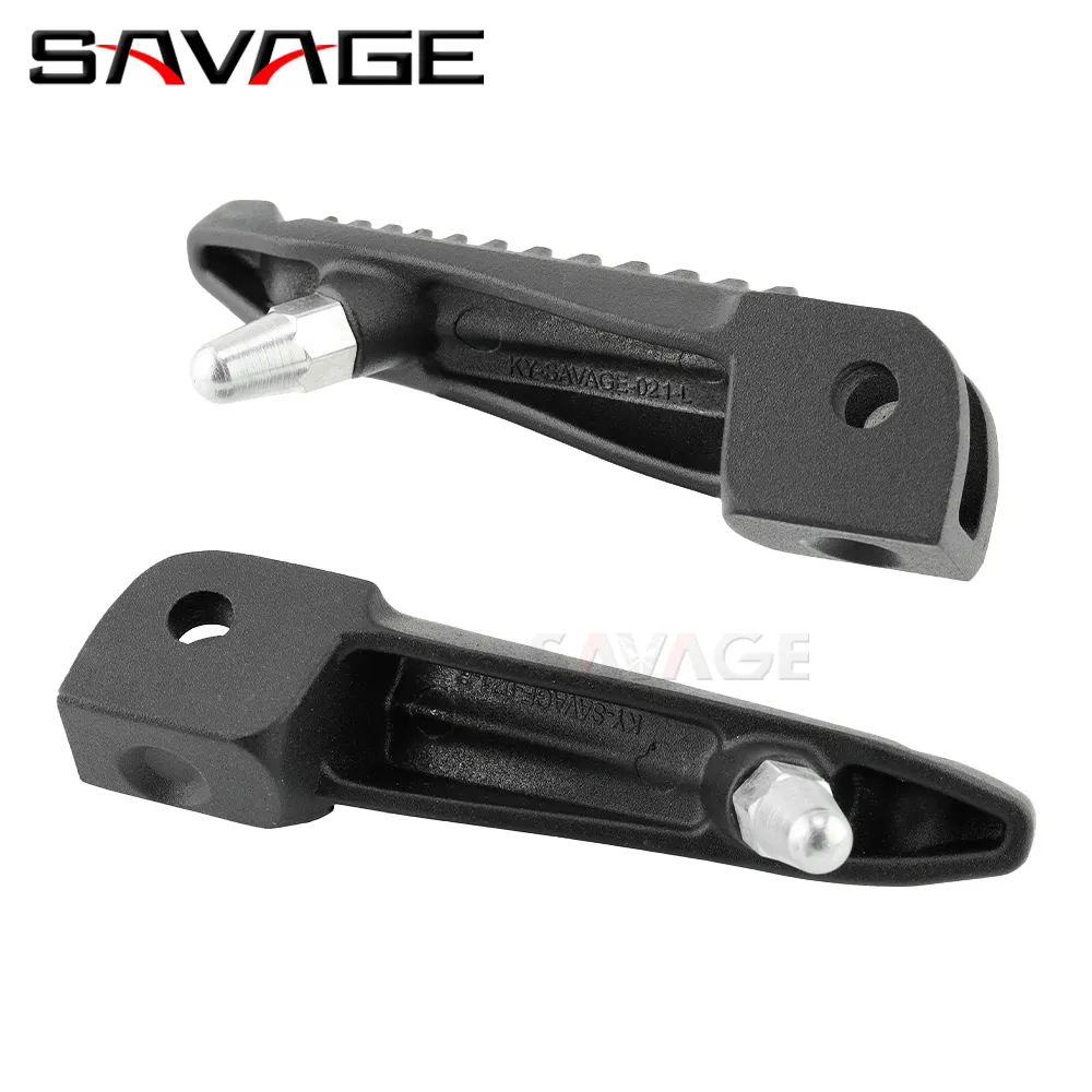 Jeu De Repose-pieds Avant Pour Moto Kawasaki (Ninja, Versys, Z...) - Aluminium Et Caoutchouc, Pliable, Réglable