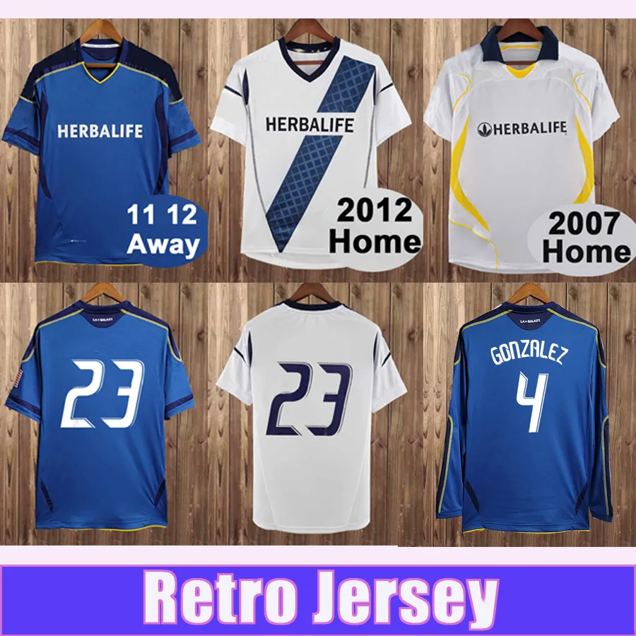 2012 LA Galaxy Beckham Retro Football Shirt Short Sleeve Classic