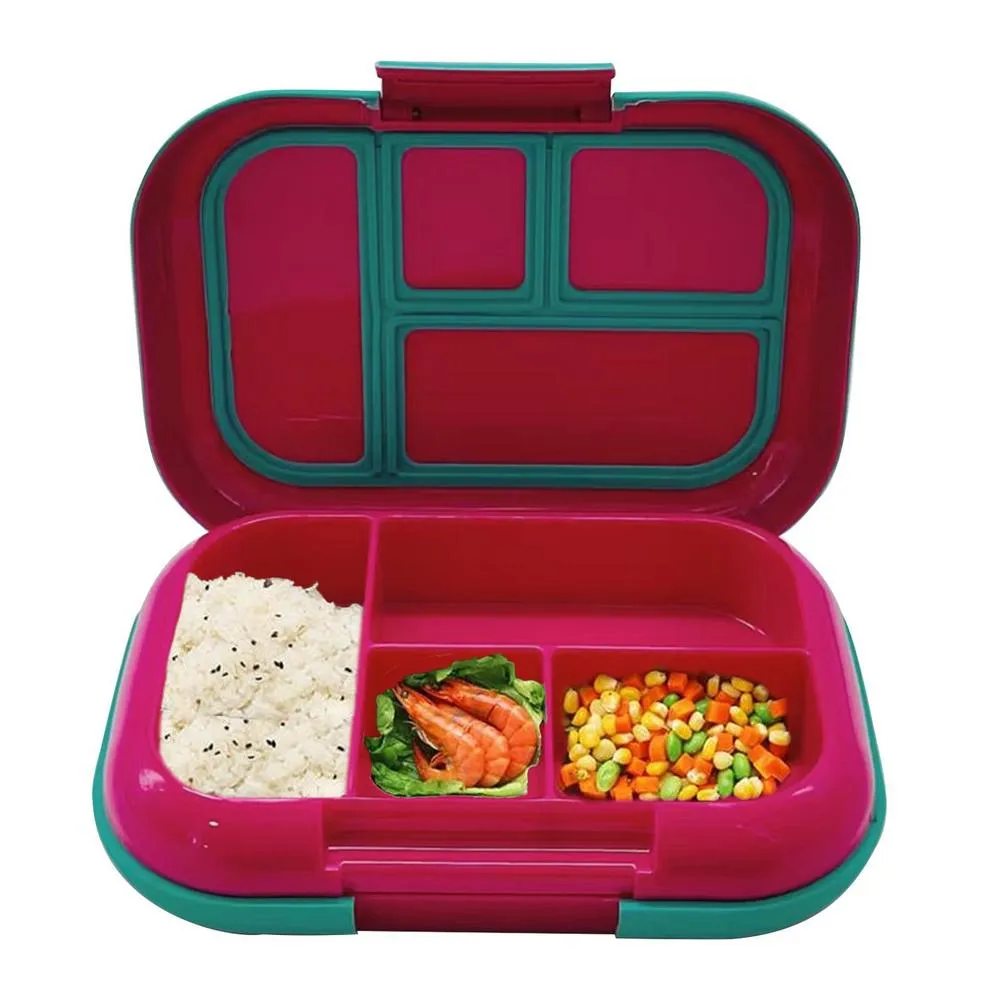 Bento Box for Teens Kids Lunch Box Containers Leakproof 4-Compartment ...