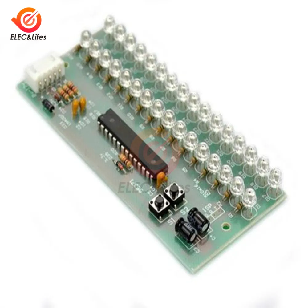 2024 Dual Channel 16 LED Level Indicator MCU Adjustable Display Mode ...