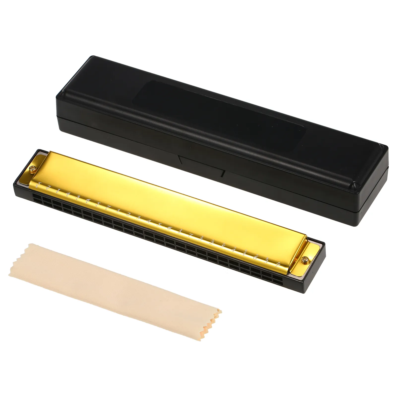Harmonica 24 Trous En Do Majeur - Parfait Pour Débutants - Kit Complet Avec étui Et Chiffon Nettoyage (Rose) - 9