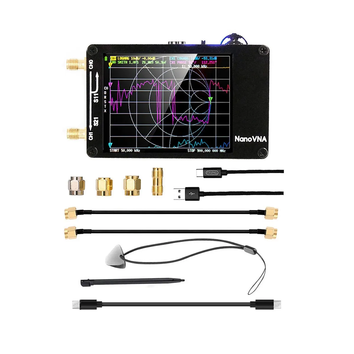 DHgate.com:NanoVNA-H Vector Network Antenna Analyzer - Slot