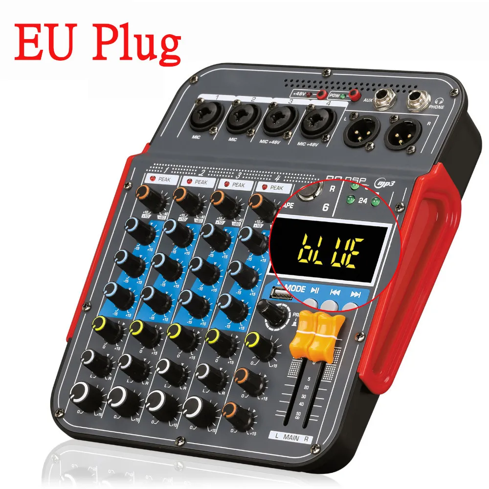 HD Professional 6-Channel USB Audio Mixer with External USB Interface ...