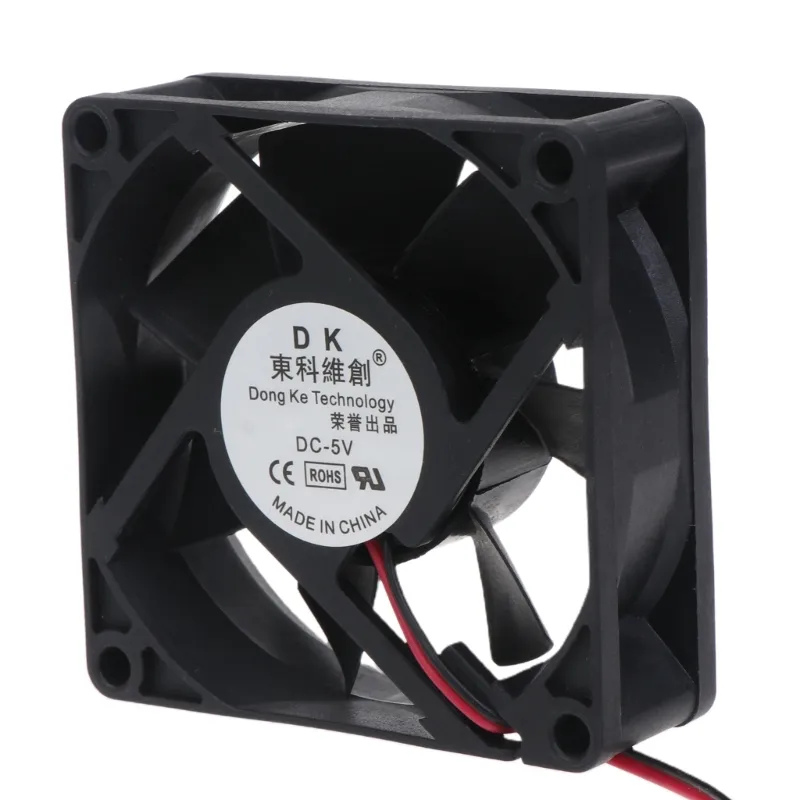 B0KA 7025 Fan Dual Ball Bearing CPU Cooling Radiator 5V 12V 24V 70mm XH2.54 2Pin Fan Computer for CASE Server Radiator