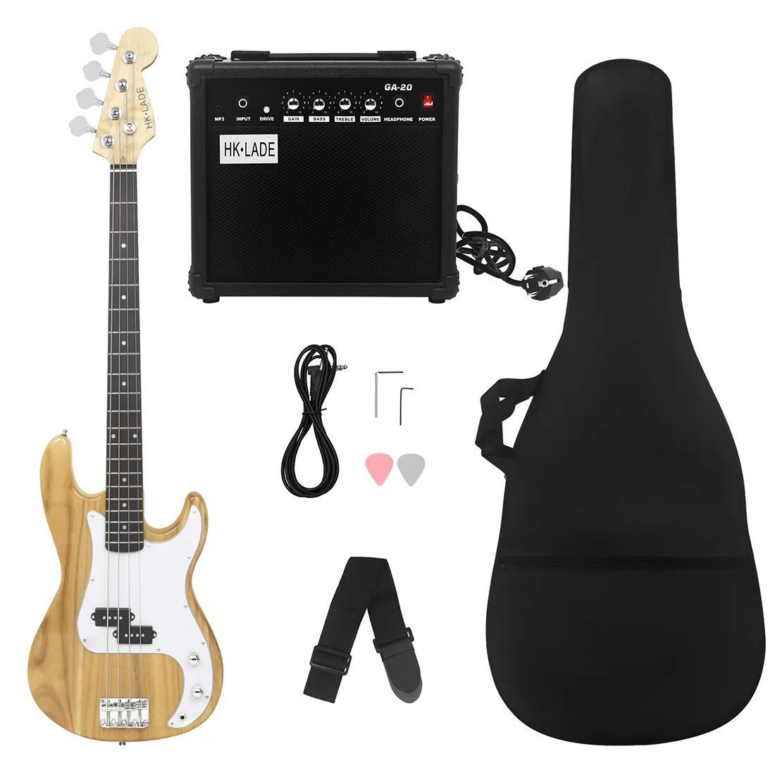 Fender Double Neck Bass Guitar with Electric Bass Set: SLADE