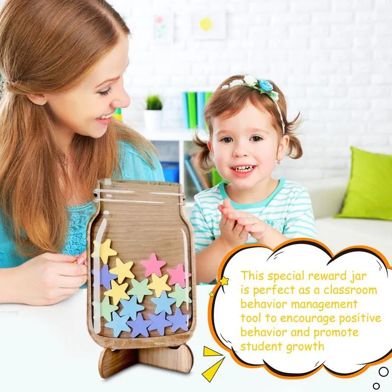 Personalized Magnetic Reward Jar For Kids, Star Jar Reward...