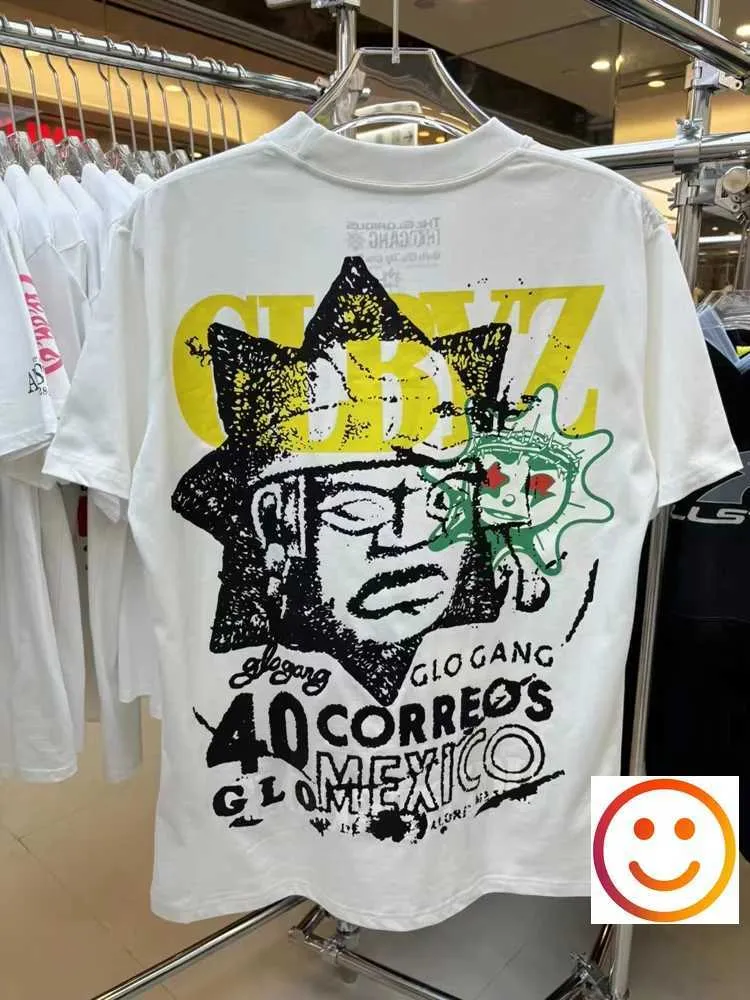 Mens Cotton T-shirt, Glo Gang Worldwide, High-Quality Street