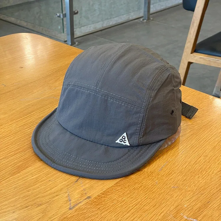 Cappello da baseball corto giapponese da uomo e da donna, a visiera morbida, a cinque pezzi, per esterni, ad asciugatura rapida, da strada, 240621_voghion.com