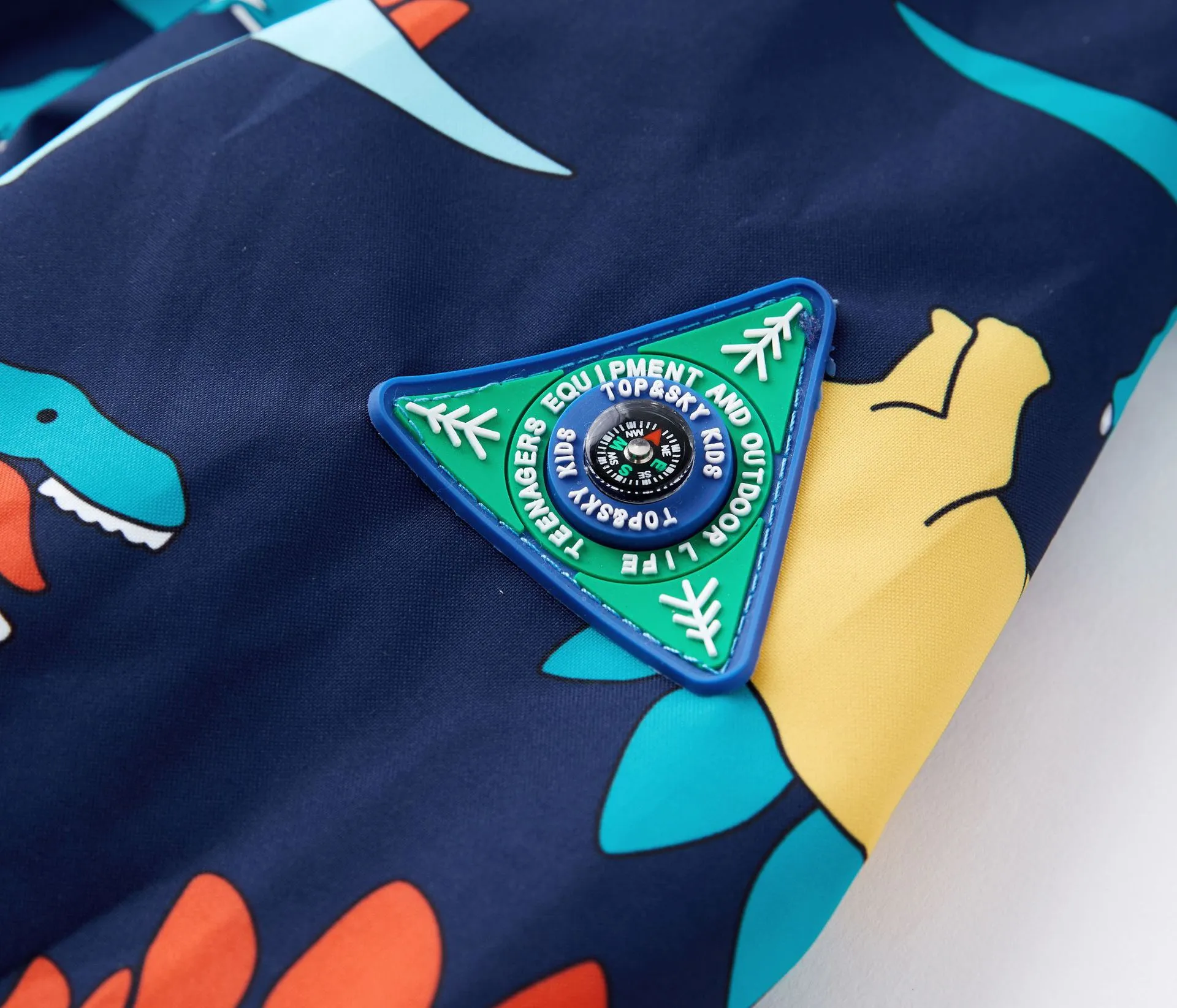 3t Boys Windbreaker Baby Windbreaker Cartoon Dinosaur Print Cute Outerwear Kids Hooded Jacket Coat -in Jackets Baby Boy Rain Coat