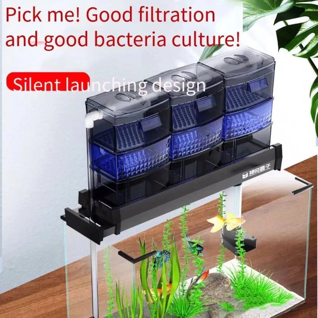 aquarium filter fish tank upper trickle box filters system Pond Bakki Shower Drip Ponds Up To 6,720 Gallons At 7500 Gallons Per Hour (GPH) When the water passes through 8.6.3. Trickle Filters - Aquarium