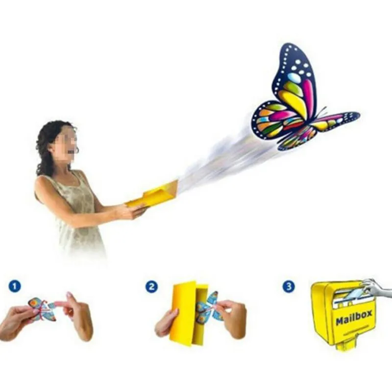 DHgate 5 10pcs Magic Flying Butterflies Realistic Spring Butterfly Toys Empty Hand Butterfly Wedding Magic Props Magic Tricks Toys for Kids Adults Birthday Party Supplies Toys Gifts