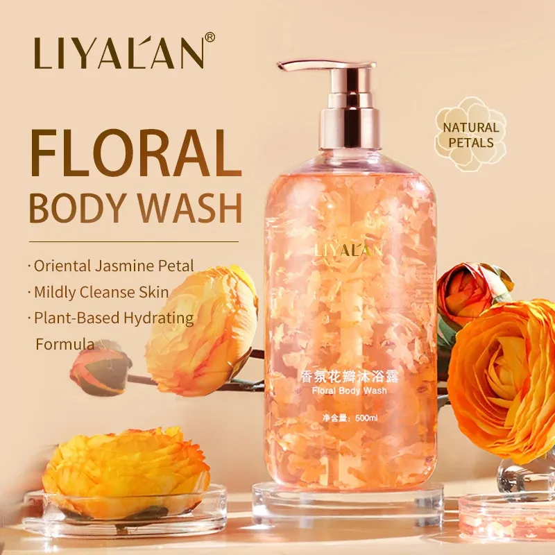 500ml Floral Body Shower Gel With Jasmine Petal Bubbles For Gentle Skin 500ml-floral-body-shower-gel-with-jasmine-petal-bubbles-for-gentle-skin