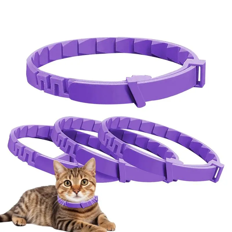 DHgate 3 Pack Adjustable Cat Calming Collar with Natural Pheromones for Stress Relief in Small Medium and Large Cats Pet Supplies