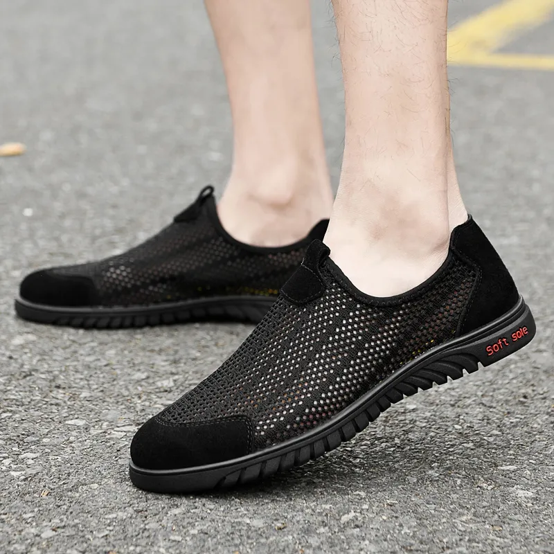 Breathable Mesh Slip-On Shoes: Lightweight Summer Casual Walking