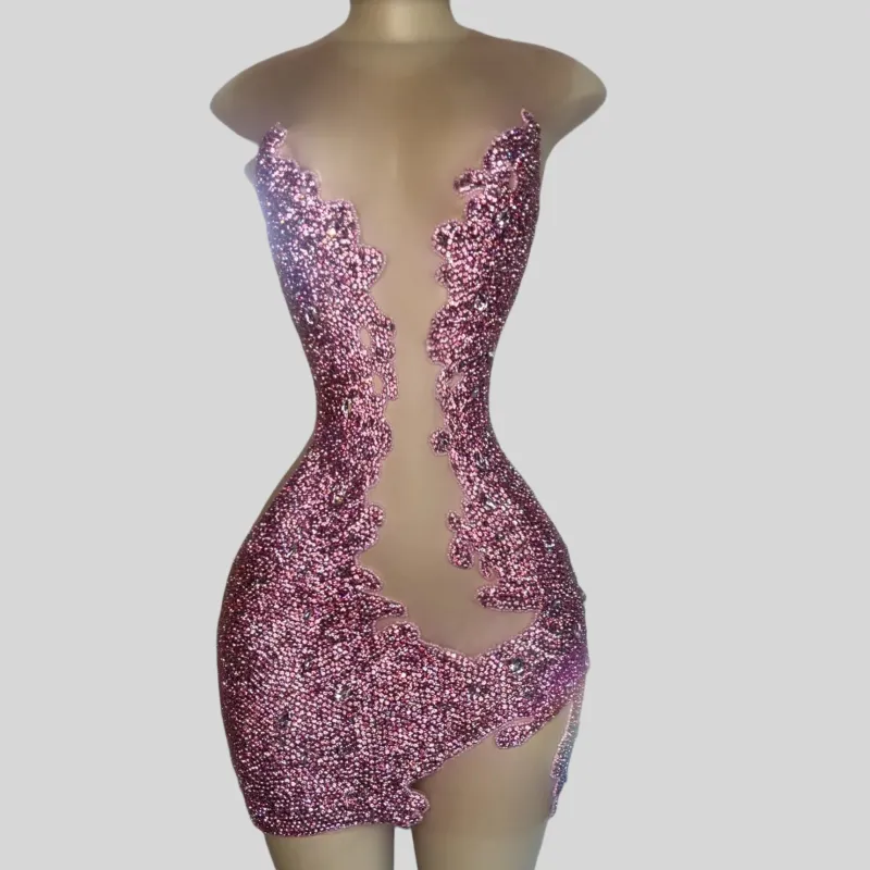 Short Black Sparkly Prom Dresses with See-Through Mesh for African American  Homecoming and Cocktail Events from Dhgate Prom Dresses - price 146.1