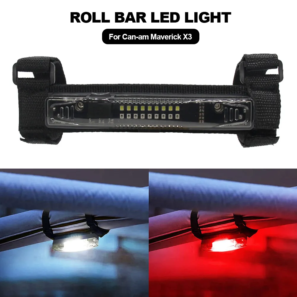 Universal UTV Interior LED Dome Light - Mounts On Roll Bar For Polaris RZR, Can-Am 1 thumbnail image