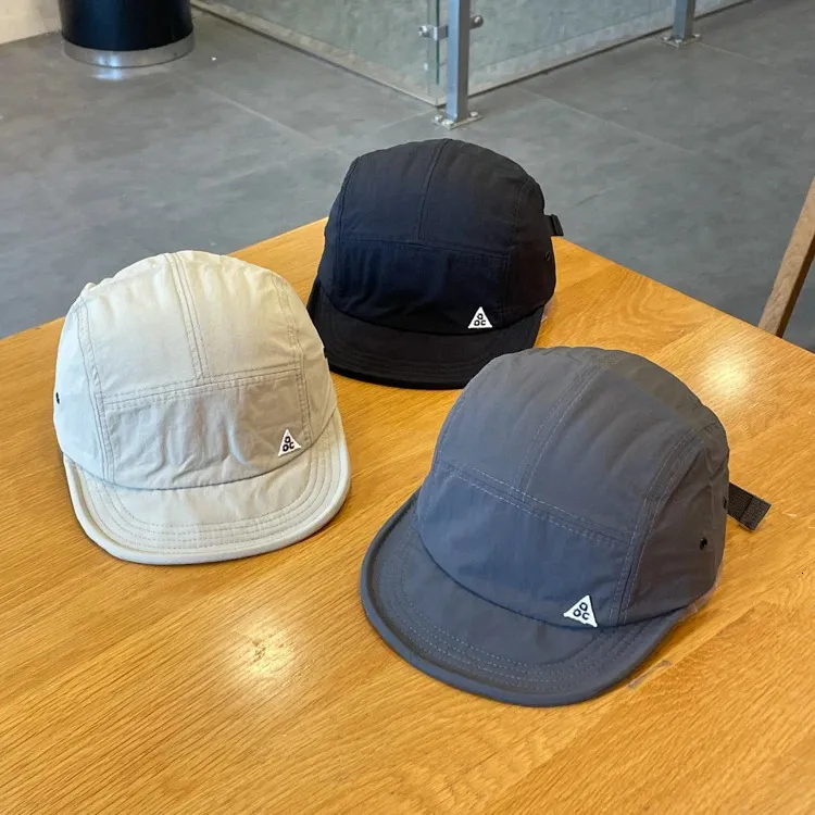 Cappello da baseball corto giapponese da uomo e da donna, a visiera morbida, a cinque pezzi, per esterni, ad asciugatura rapida, da strada, 240621_voghion.com