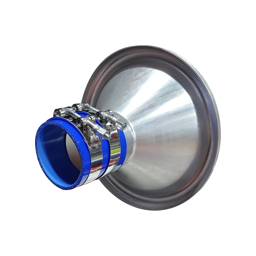 Velocity Stack Bellmouth Aluminium 3,46" ID 6,50" OD - Admission Air Moteur Performance Argenté