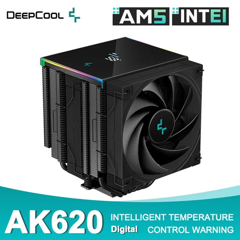 Deepcool AK620 Digital Display CPU Cooler: 6 Heatpipe Tower