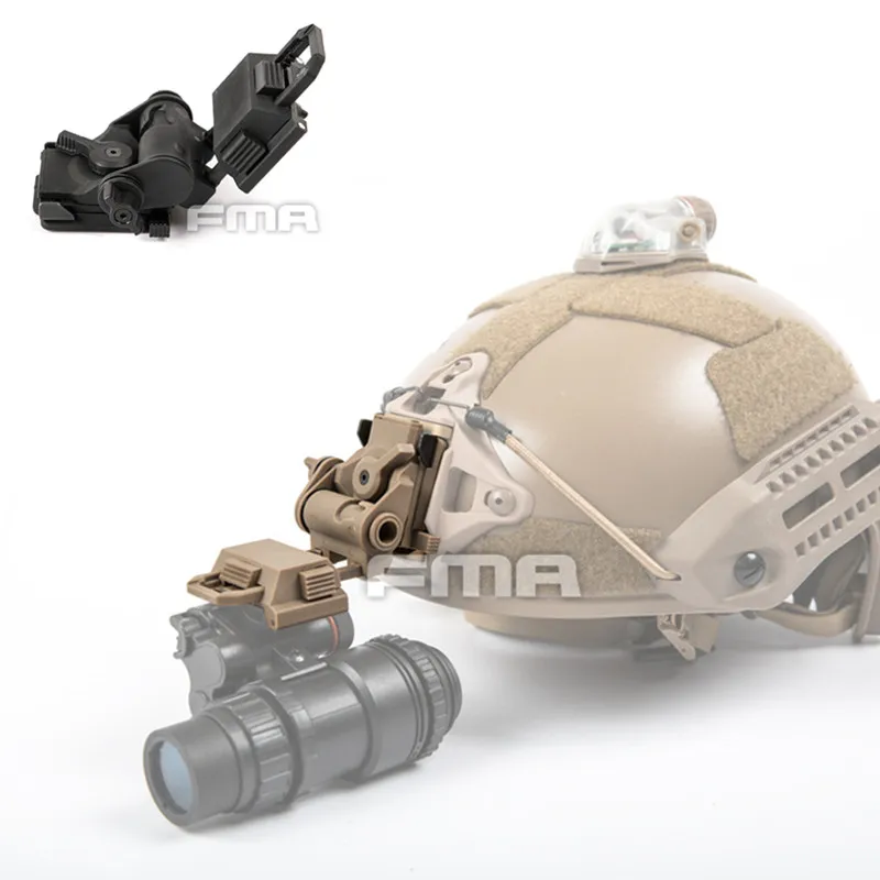 FMA L4G24 NVG Helmet Mount - Black Plastic Night Vision Goggle
