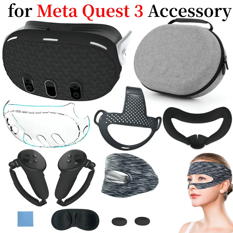 Meta Quest OneNine 7-Piece VR Accessory Kit For 3 - Protective