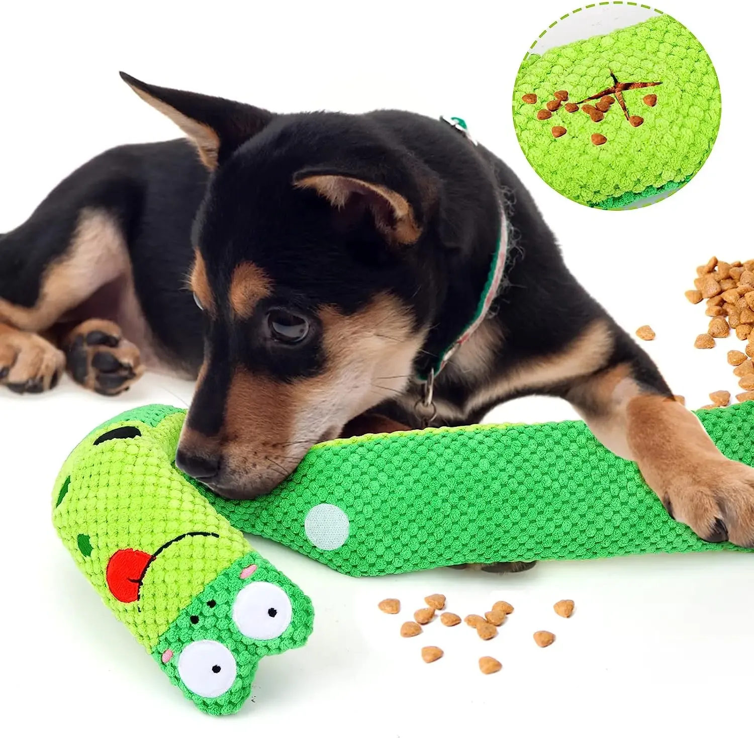 Interactive Squeak Puzzle Dog Toy IQ Training Snuffle Toy For