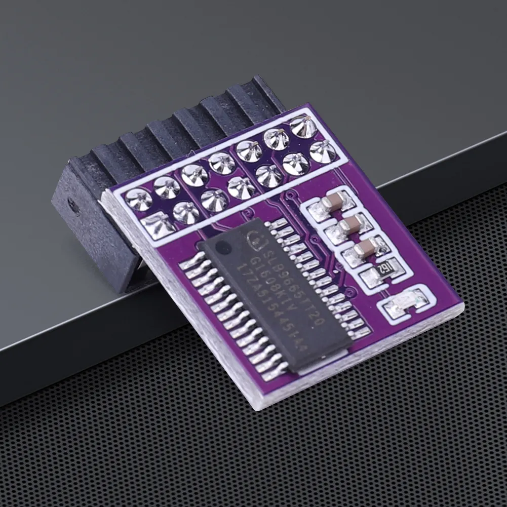 Module TPM 2.0 Interface LPC 20 Broches - Pour Carte Mère, Sécurité Cryptographique, Composant PC - Marque Cocoarm