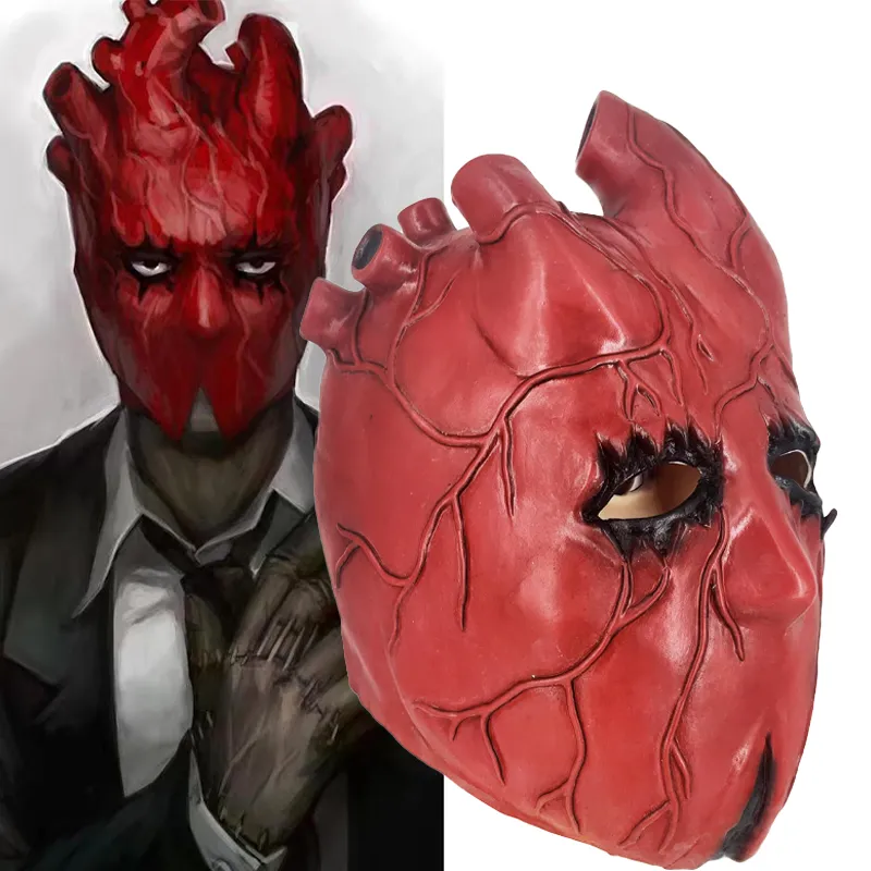 Anime Cosplay Latex Mask for Halloween, Scary Party