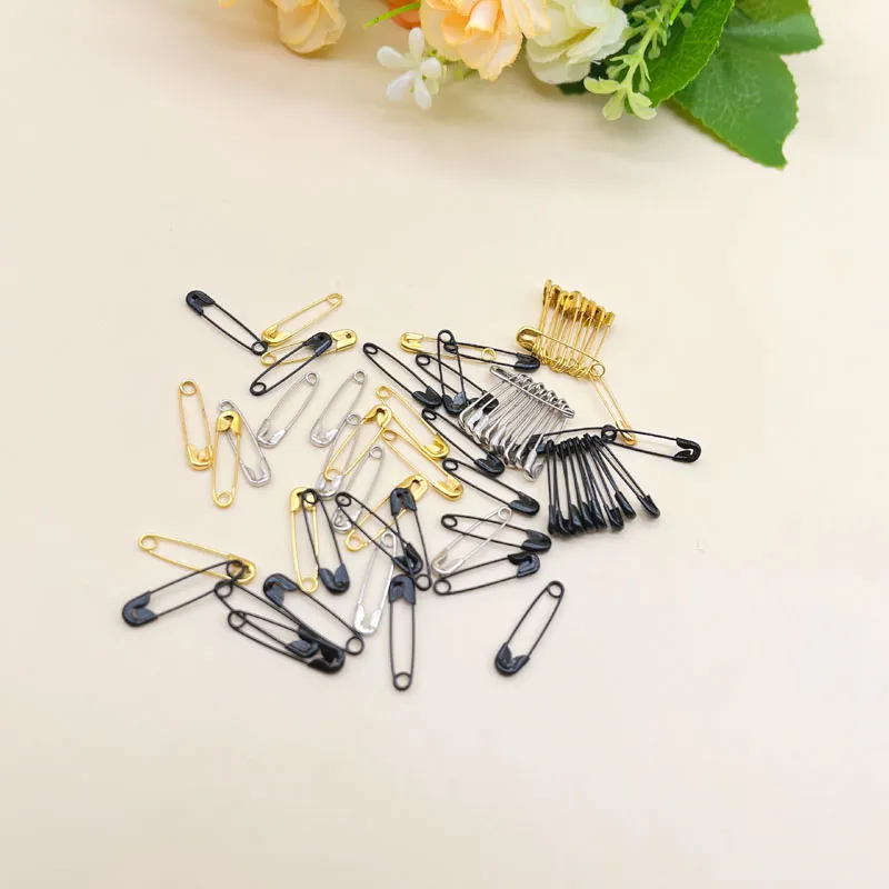 DHgate.com:200pcs Black/Silver/Gold Safety Pins for Jewelry Making ...