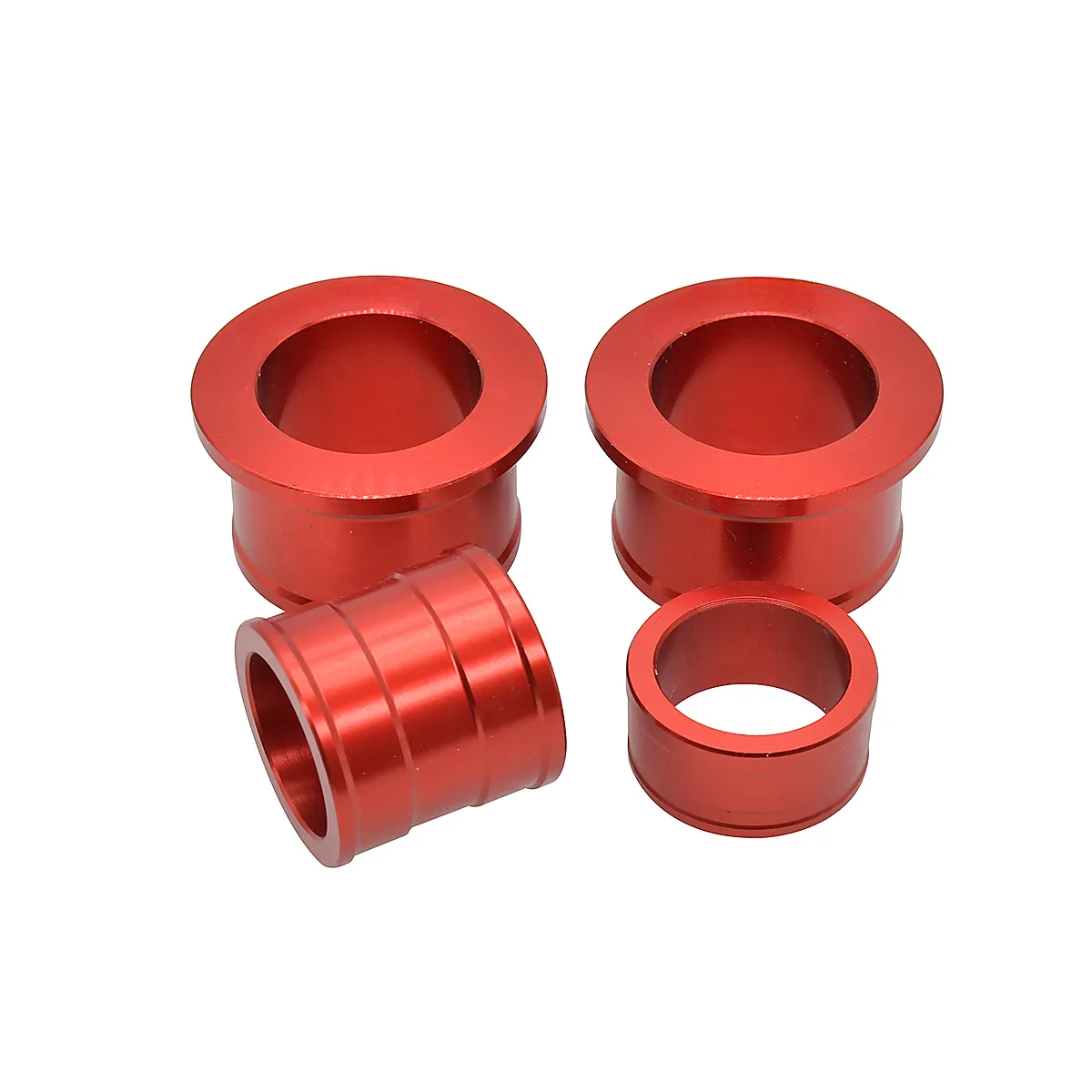 Motorcycle Wheel Hub Spacers – CNC Aluminum, Red, Fit CR125R/CR250R/CRF250R/CRF450R/CRF450X Motocross