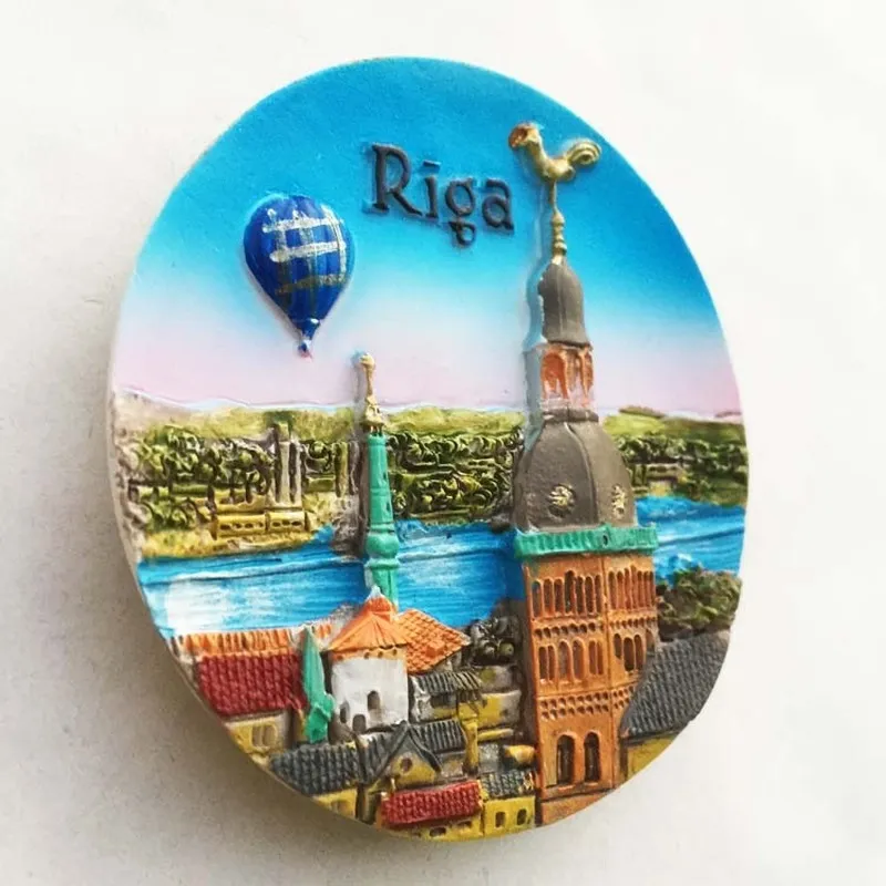 Magnetic Latvia sticker refrigerator - Perfect for...