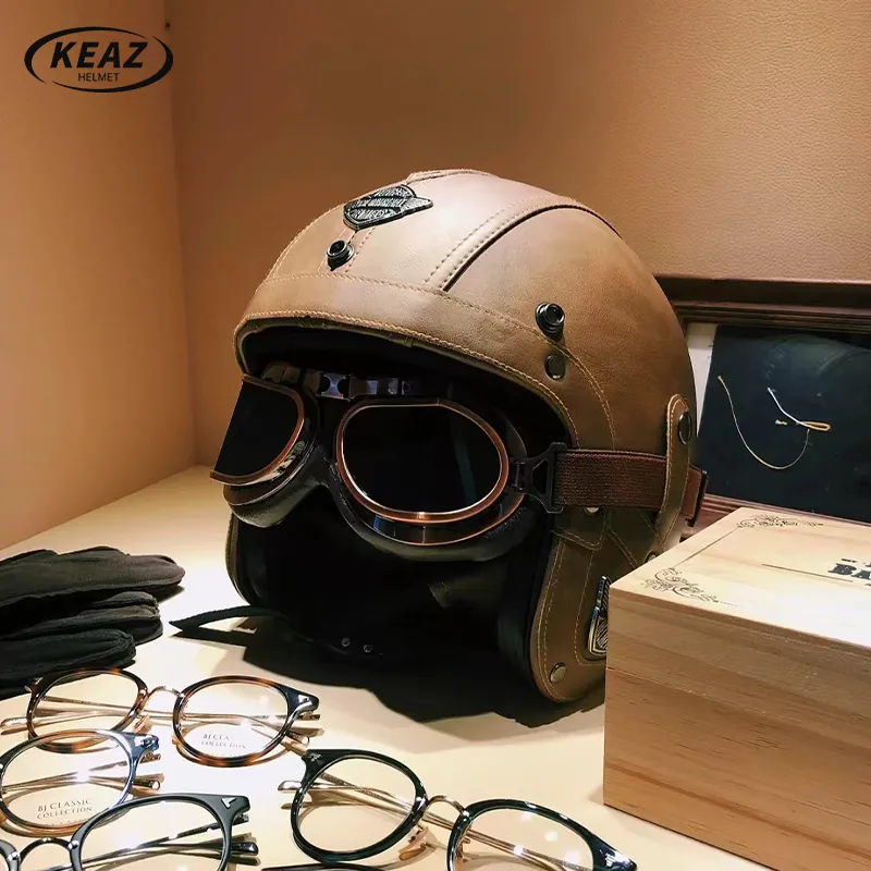 Leather Motorcycle Helmet Guide: Vintage, Open Face & More