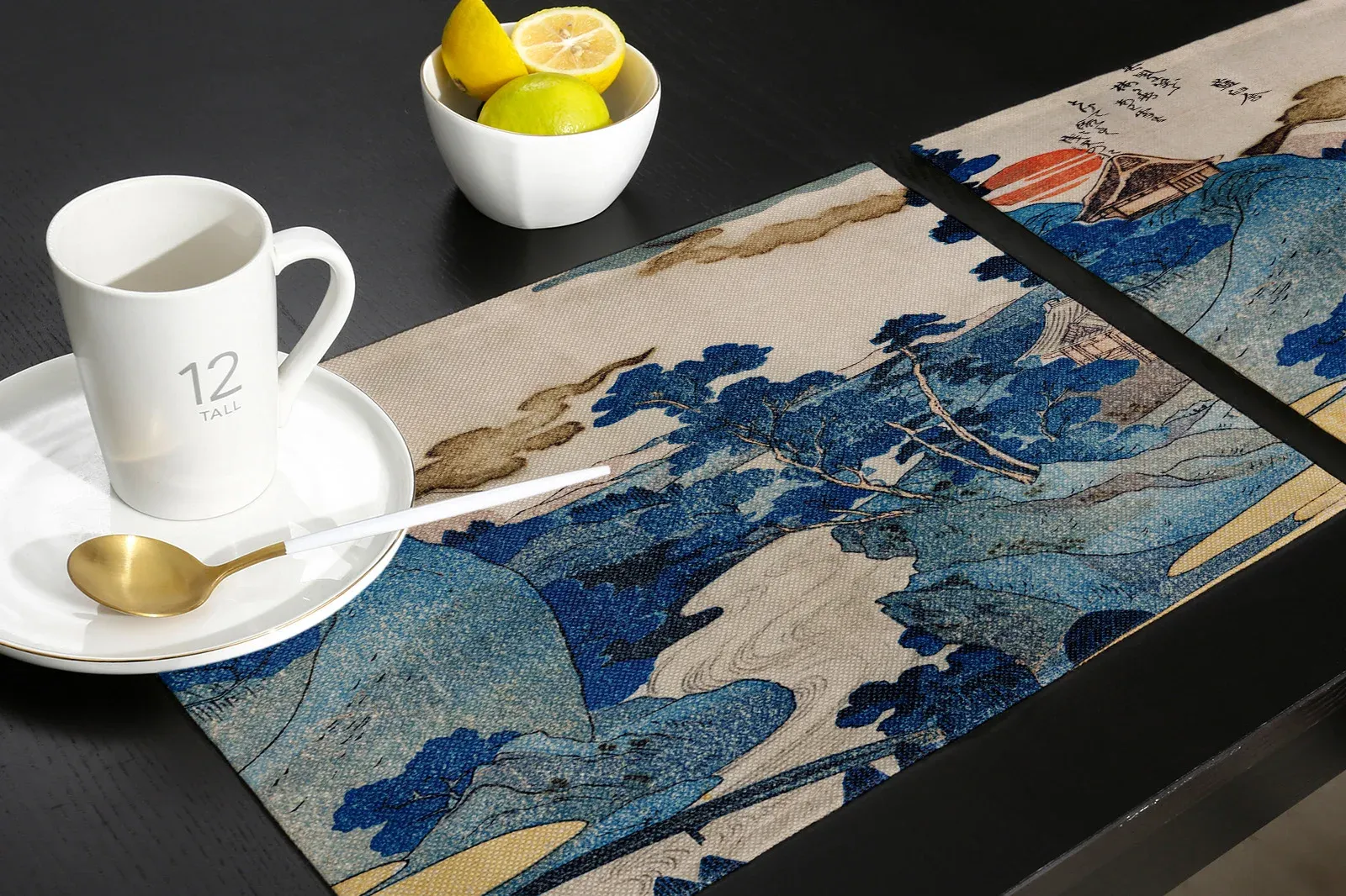 Traditional Japanese Landscape Table Mats Set Of 4 Or... From Ddmyjun ...